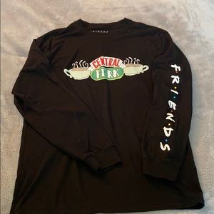 FRIENDS long sleeve central perk shirt. Size large